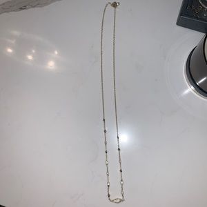 Kendra Scott Maddie Crystal and Gold Long Necklace